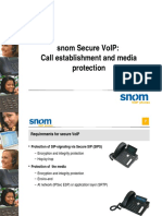 Snom Secure Voip: Call Establishment and Media Protection