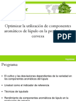 HOPSTEINER - Comportamiento de Componentes Aromaticos en Diferentes Etapas - Ebullcion, Whirlpool y Dry-Hopping