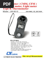 Anemometro LM 8010