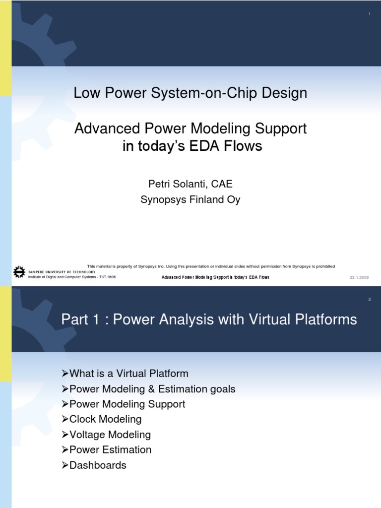 Low Power UPF and VP | PDF | System On A Chip | Manufactured Goods