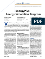 Energyplus: Energy Simulation Program: A Shrae Journal