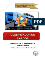 Clasificador Cargos 2019 PDF