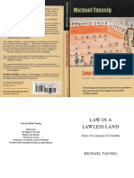 Michael Taussig. Law in a Lawless Land Diary of Limpieza