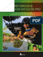 Directorio 2016 de Comunidades Nativas