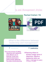 Leadership and Management Styles RGraham