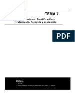 Tipos residuos identificación tratamiento