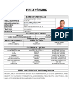 Ficha técnica Jesús Manuel Quevedo Chacón