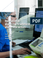 Operational Planning Transforming Plans Into Action