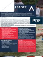 ALS Activity Leader Job Description 2019