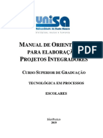 1.08.ET - Manual Do Projeto Integrador - Organização Escolar