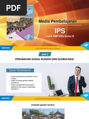 2 Ppt Ips Kls 9 K13 Bab 2 Perubahan Sosial Budaya Globalisasi Pptx