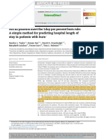 Not All Patients Meet The 1day Per Percent Burn Rule: A Simple Method For Predicting Hospital Length of Stay in Patients With Burn