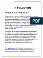 What Is Air Pollution?