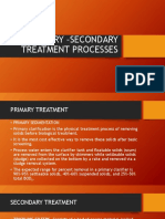 Primary and Secondary Wastewater Treatment Processes Explained