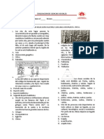 Evaluación de ciencias sociales Mesopotamia, Egipto, India y Grecia