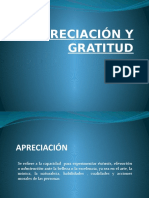 Apreciación y Gratitud Diapositivas