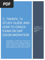 C - TADM70 - 74 Study Guide and How To Crack Exam On Sap Os/Db Migration