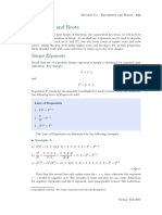 8.1 Exponents and Roots