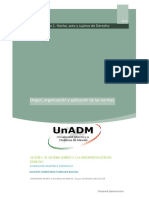 Origen, Organización y Aplicación de Las Normas: Módulo 1. Hecho, Acto y Sujetos de Derecho