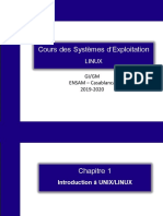 Systèmes d'Exploitation - Chap 1 - Introduction UNIX- LINUX