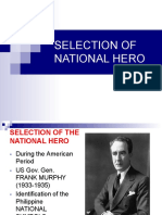 Selection of the Philippine National Hero