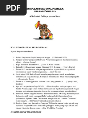 Kumpulan Soal Kepramukaan