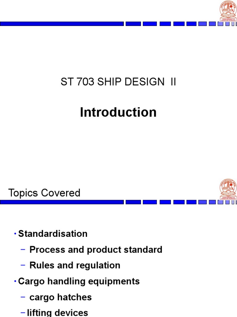Ship Design Standards and Equipment | PDF | Ships | Cargo