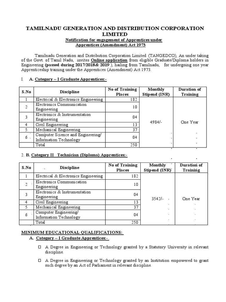 Tamilnadu generation and distribution corporation limited pdf