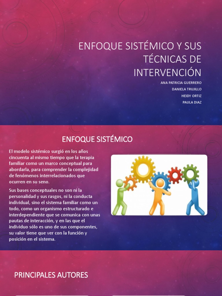 Enfoque Sistémico y Sus Técnicas de Intervencion | PDF | Psicoterapia |  Familia