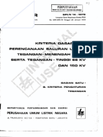 SPLN 14 1979 Kriteria Dasar Bagi Perencanaan Saluran Udara Tegangan Menengah 20 KV Serta Tegangan-Tinggi 66 KV Dan 150 KV