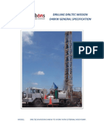 Drilling Rig Specification for Driltech Mission D40KW