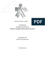 Índices de gestión de servicio de empresas colombianas