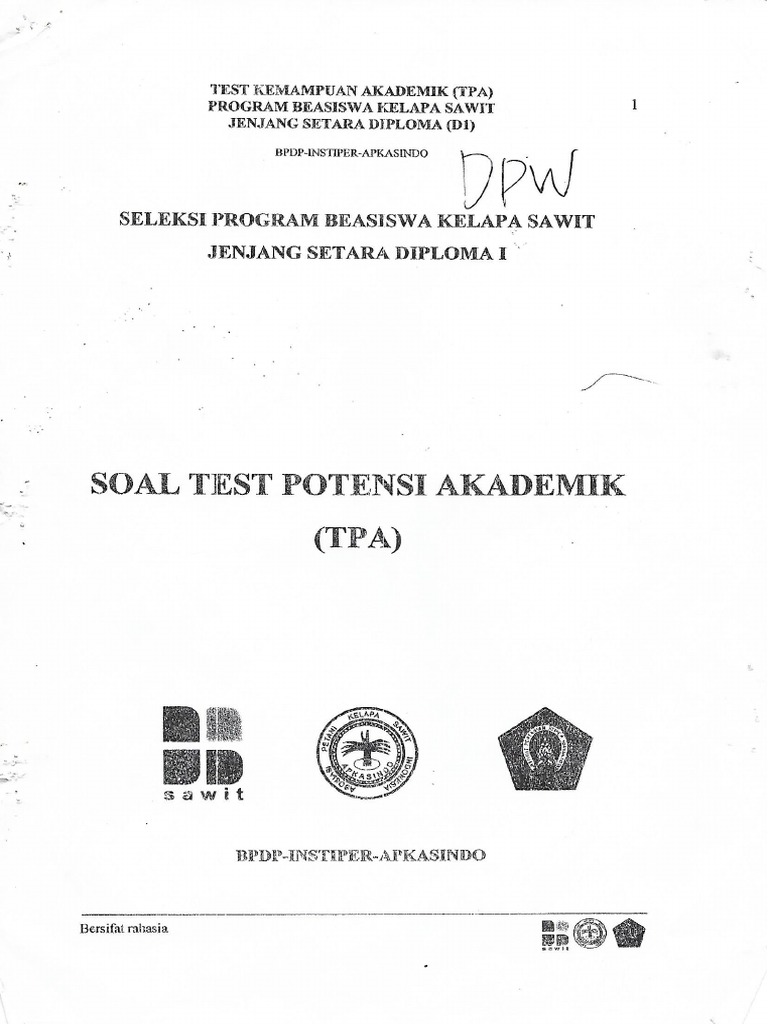 Soal Tpa