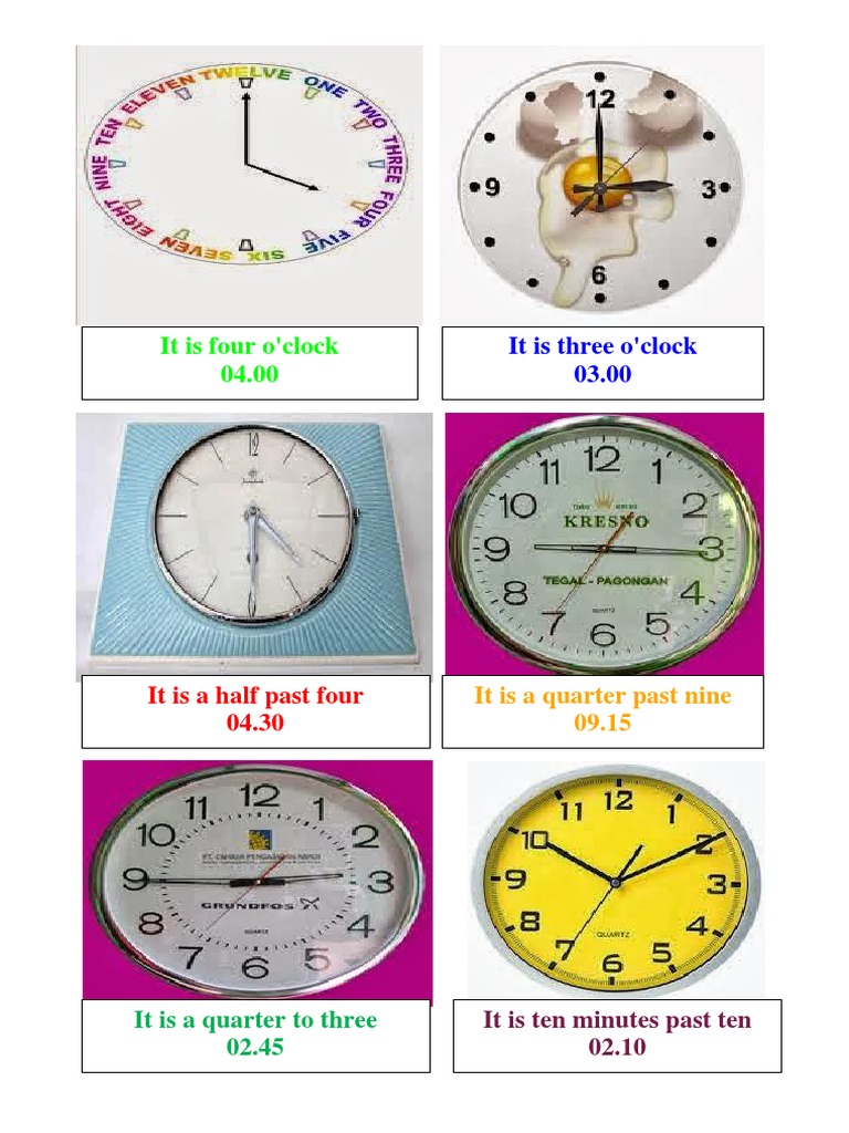 Time Expressions and Matching Activities | PDF