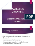 Lecture 1 - Marketing Channels
