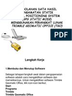 Pengoalahan Data GPS Dengan Trimble Geomatic Office (TGO)