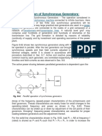 Parallel Operation of Synchronous Generators Sharing of Active and Reactive Power