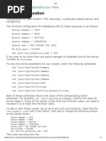 Kernel Configuration: Websphere MQ Quick Beginnings For Linux