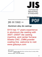 JIS H5302 2000 Japanese Industrial Standard