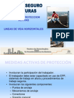 Medidas protección caídas líneas vida horizontales