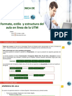 1. Formato, Estilo y Estructura Del Aula en Línea de La UTM