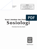 Kunci Buku PR Sosiologi 12 K-13 Tahun 2018