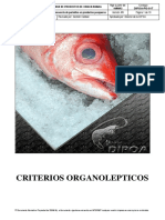 1P DIPOA-PG-017 Procedimiento de Criterios Organolepticos en Productos Pesqueros