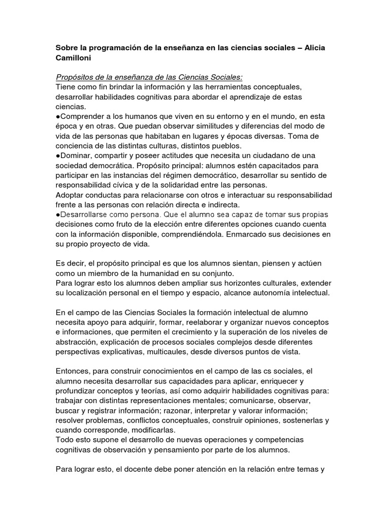 Superar desafíos en la enseñanza de ciencias sociales | PDF | Hora ...