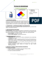 Ficha de Seguridad - Quimicos