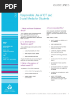 Responsible Use of ICT and Social Media Student Guidelines