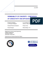 Permeability of Concrete - Comparison of Conductivity and Diffusion Methods