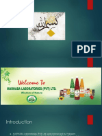 Introduction to MARHABA Laboratories (Pvt) Ltd. and its history of herbal medicines and products