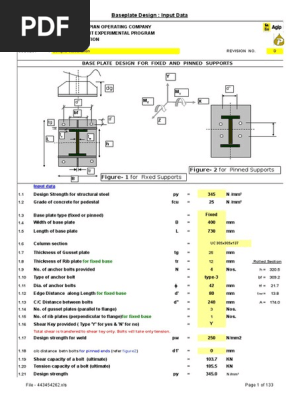 Base Plate Design Specifications | PDF | Structural Steel | Civil