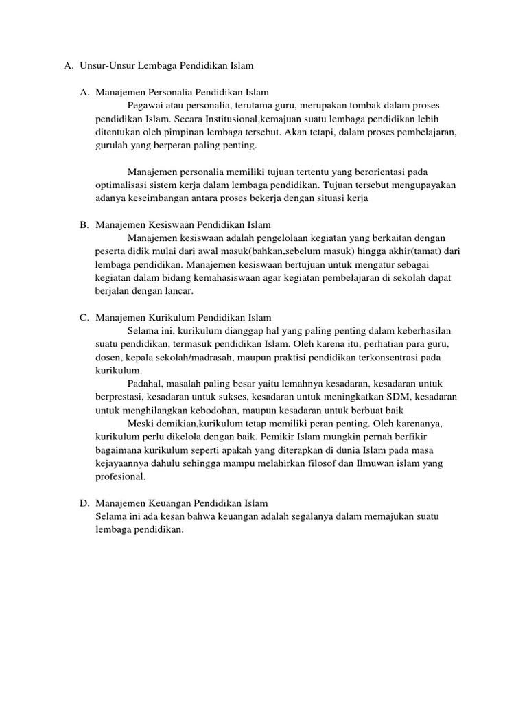 Gambar Visi dan Misi Lembaga Pendidikan Islam